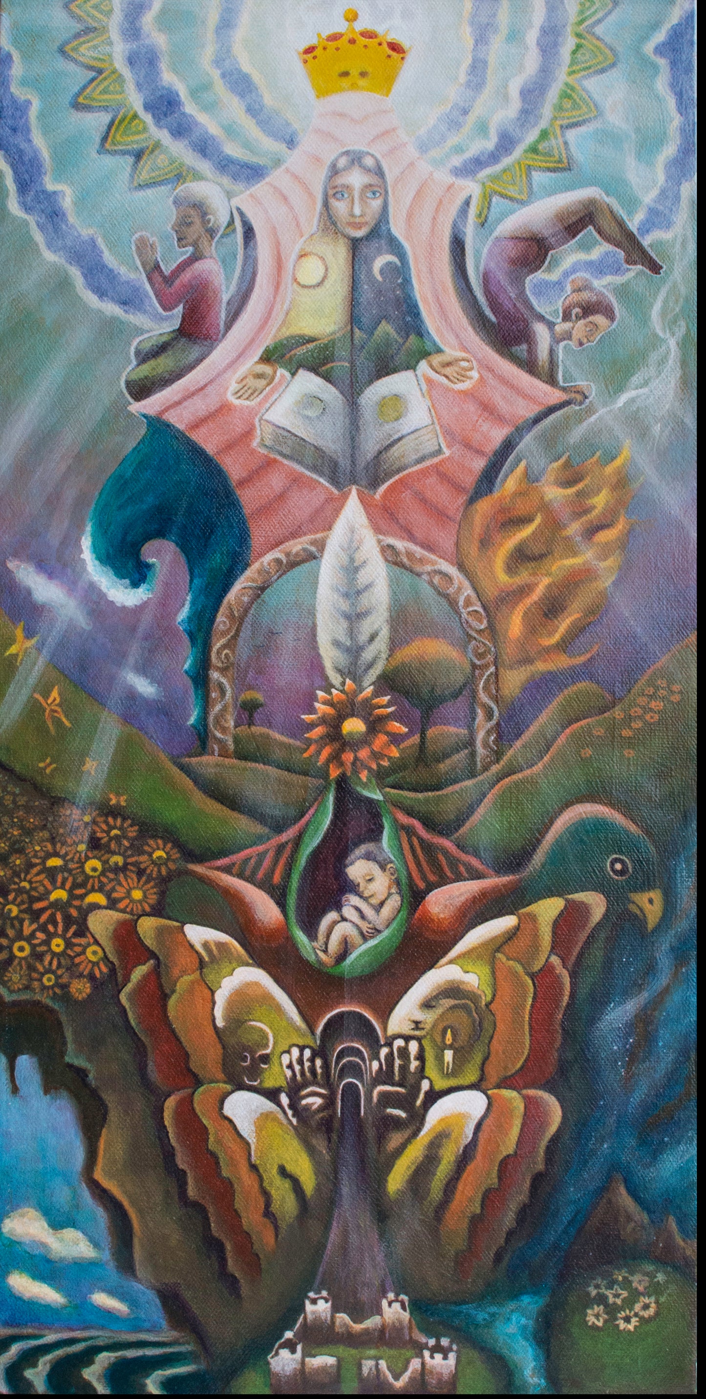Alchemical Totem Fine Art Stretched Canvas Print