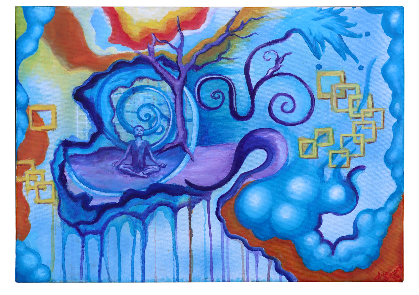 Dreams from the Seams Fine Art Print on Canvas