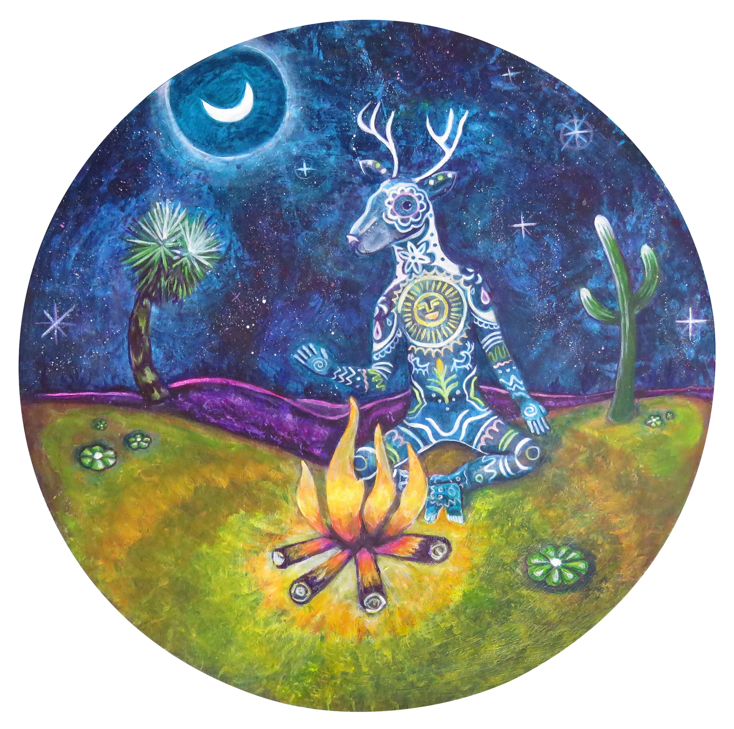 Venado Azul Fine Art Canvas Print